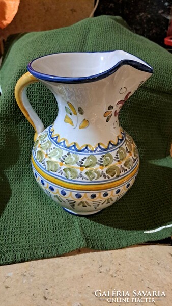 Habán style ceramic pitcher/jug, large, with a mouth, with a handle,