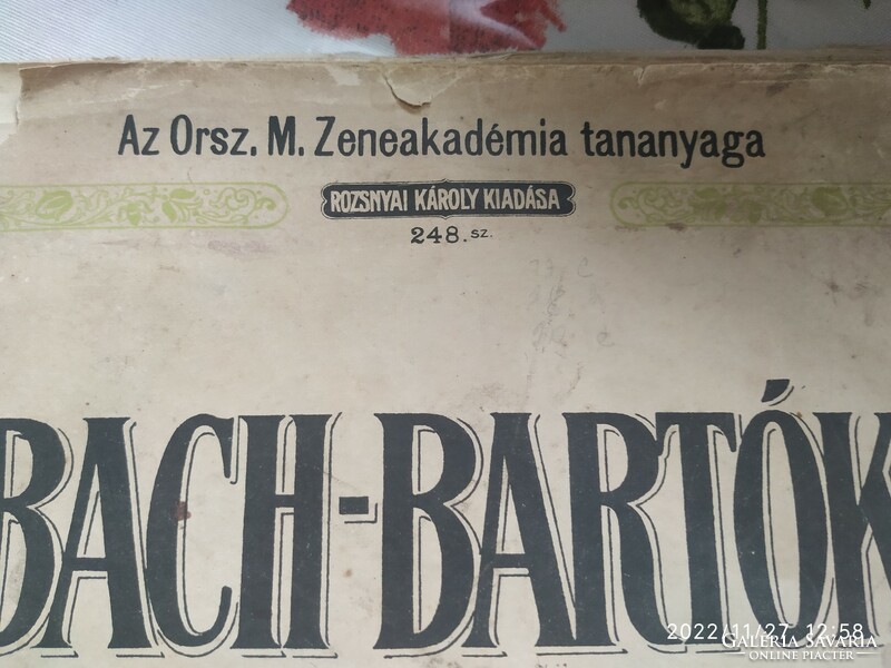 BACH-BARTÓK 48 preludium és fuga ,kotta könyv eladó!