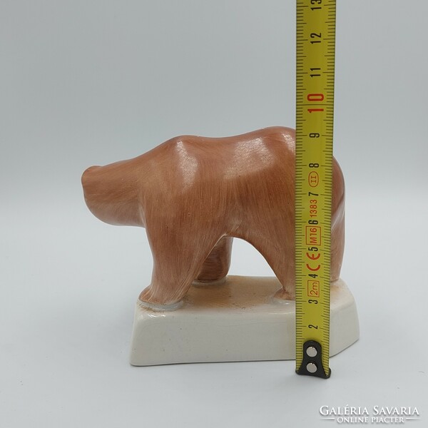 Imre Schrammel Budapest porcelain factory (zsolnay Budapest) raccoon figure