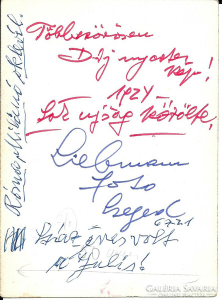 Photo: Béla Liebmann - Pipás Julis in 1924 - original press photo with the author's signature