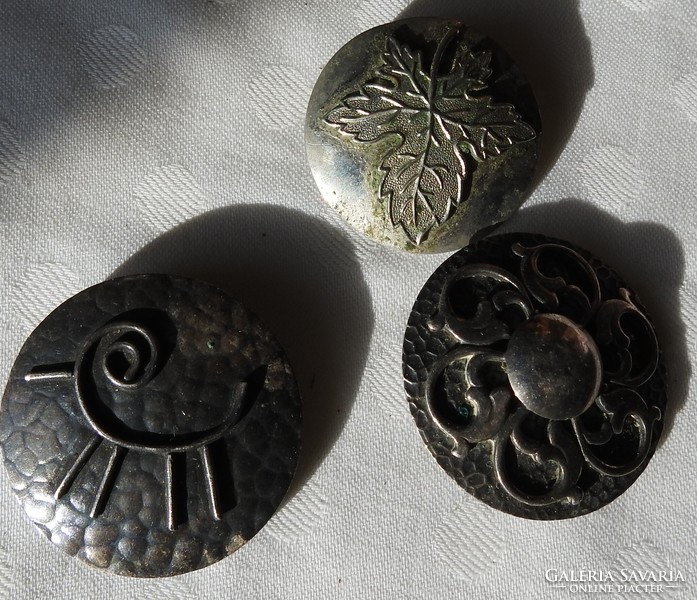 Old metal goldsmith brooch - badge