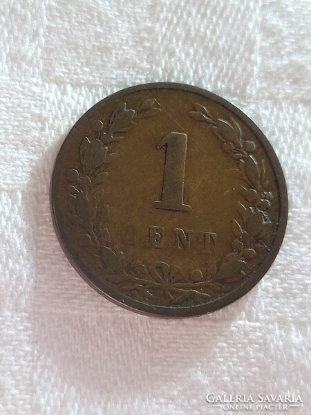 Holland, 1 cent érme, 1884.