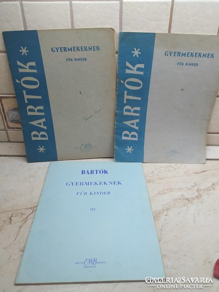 Bartók for children i.Ii.Iii. Sheet music book for sale!