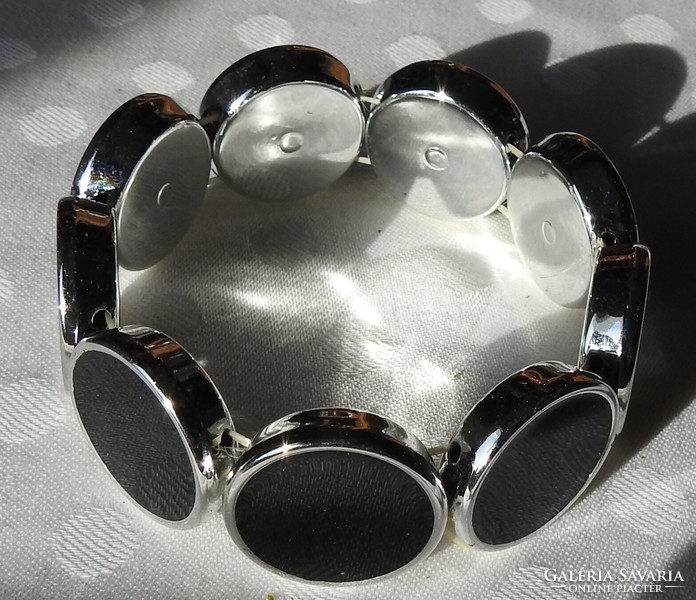 Black silver bracelet