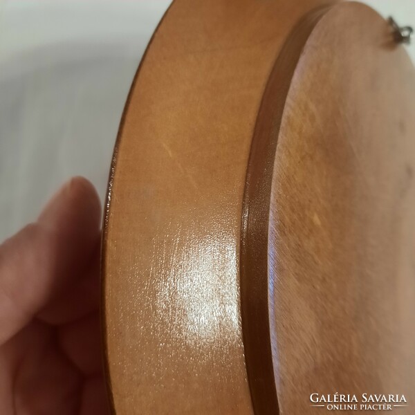 Rustic wooden decorative plate