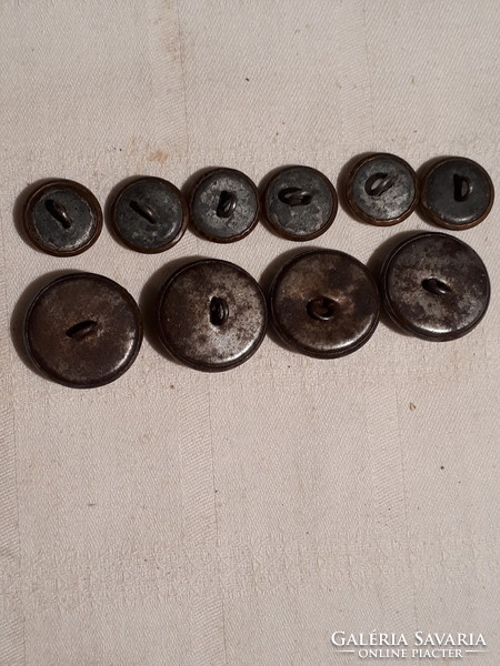 Old Hungarian military metal buttons