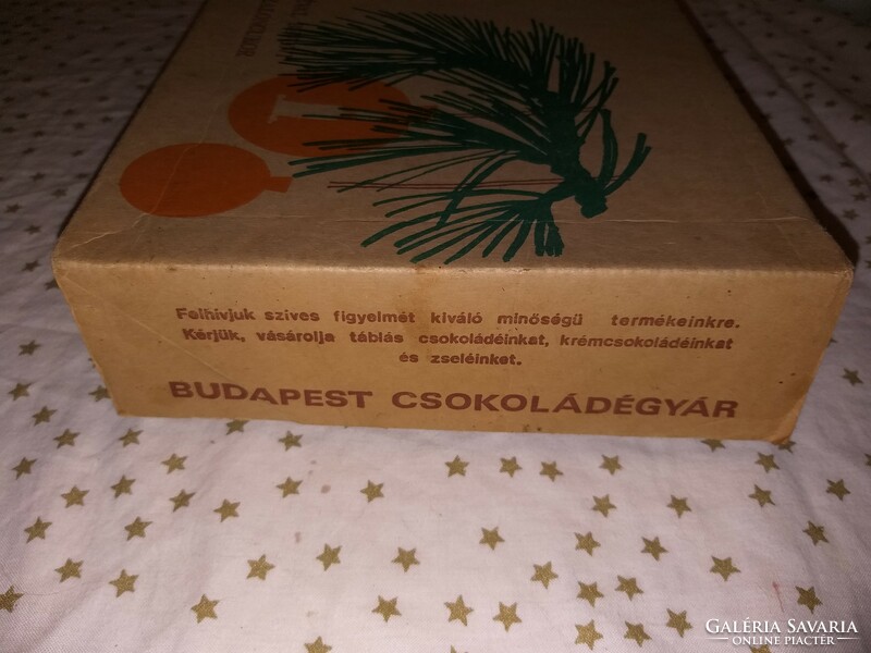 Retro Szaloncukros papir doboz 1987 Budapest csokoládégyár