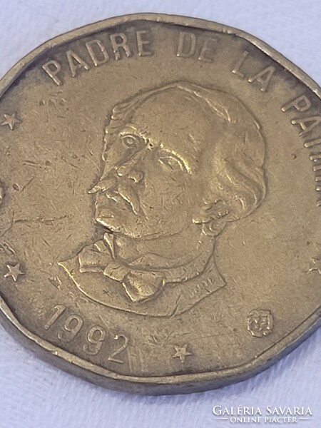 Dominikai Köztársaság, 1992., 1 peso