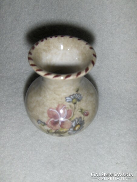 Ausztria Voralberg emlék kicsi porcelán váza 8 cm (1/p)