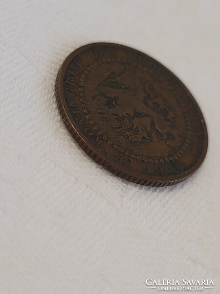 Holland, 1 cent bronze coin, 1906