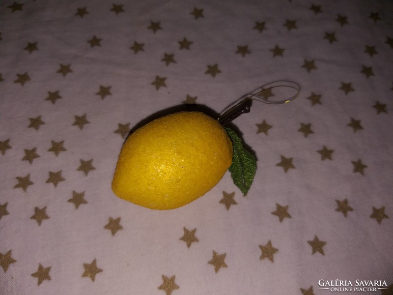 Retro styrofoam lemon Christmas tree ornament Christmas decoration