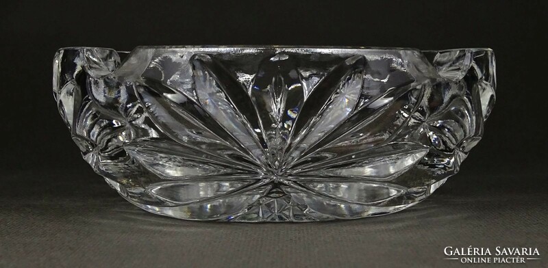 1L625 old polished glass ashtray 13.5 Cm