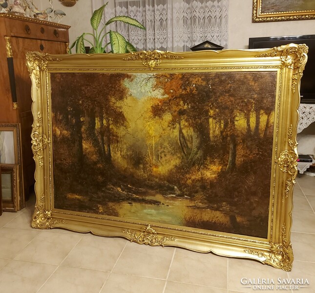 László Neogrády's gigantic beautiful painting! 180X130cm.