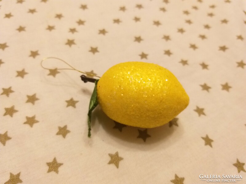 Retro styrofoam lemon Christmas tree ornament Christmas decoration