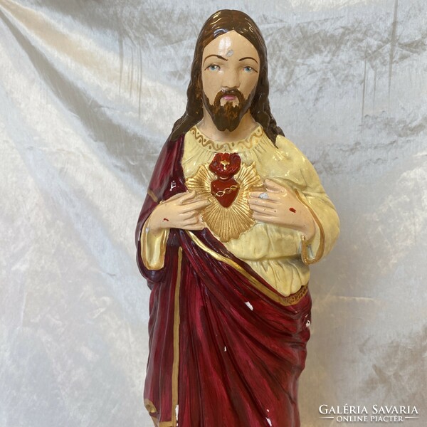 Nagy méretű,antik jézus szíve,szobor.