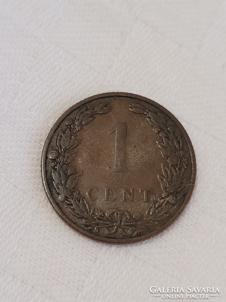 Holland, 1 cent bronze coin, 1906