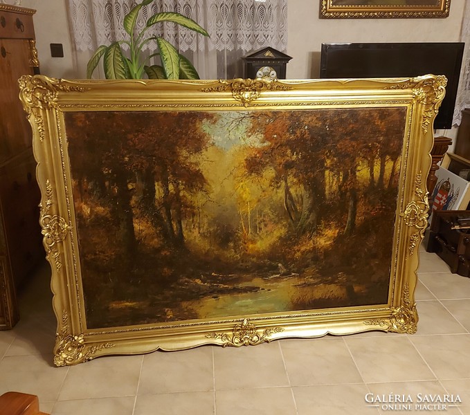 Neogrády László gigantikus gyönyörű festménye! 180x130cm.