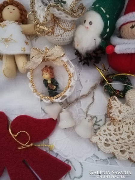 An exciting selection of handmade Christmas tree decorations