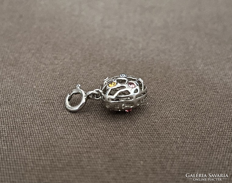 Silver heart charm