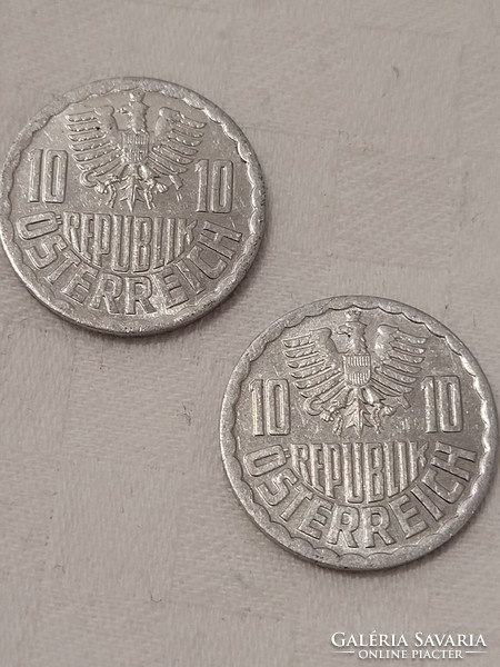 1986. osztrák, 10 groschen