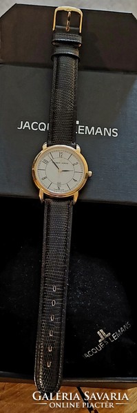 Maurice lacroix eliros 1077 watch with leather strap