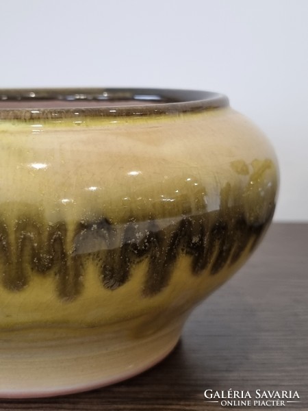 Applied art ceramic bowl + vase (70s)