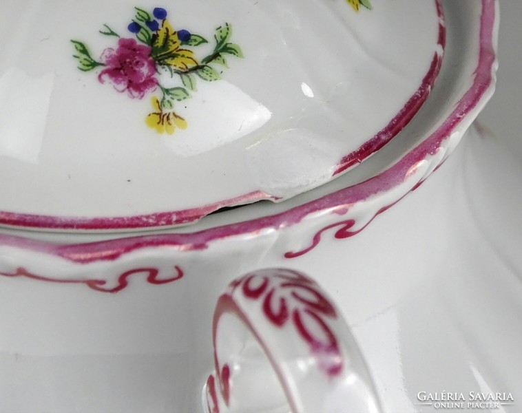 1L177 Régi hibátlan Zsolnay porcelán teáskészlet