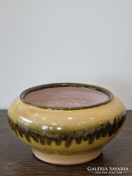 Applied art ceramic bowl + vase (70s)