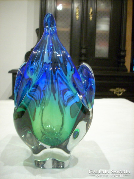 Original Bohemian glass vase