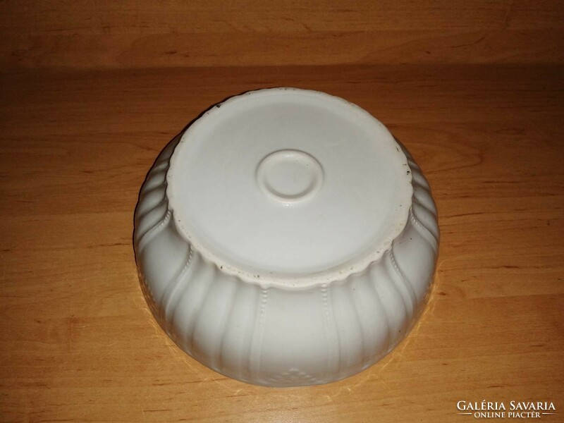 Antik Zsolnay porcelán koma tál, pogácsás tál 22 cm (z)