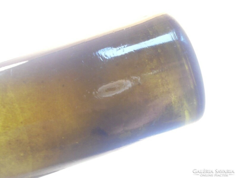 Régi Antik sötétzöld csatos üveg palack - 23 cm magas, kb 0,5 l kb. 1920-as évekből