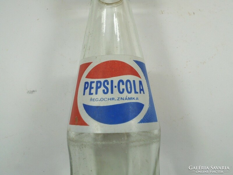 Retro old Pepsi Cola glass bottle - Slovak-Czechoslovakian - 0.2 liter approx. 1970s