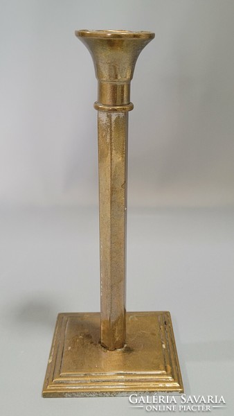 Modern bronzed metal candle holder