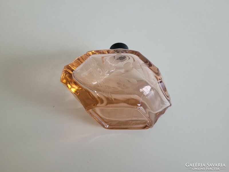 Old perfume bottle pink polished art deco cologne