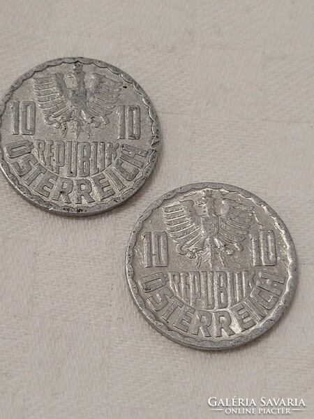 1973. osztrák, 10 groschen