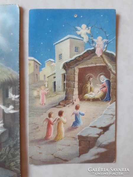 Old small image of Jesus in a manger 5 pcs