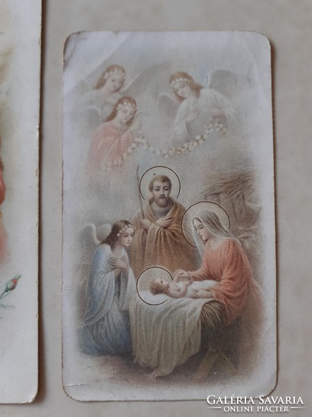 Old small image of Jesus in a manger 5 pcs