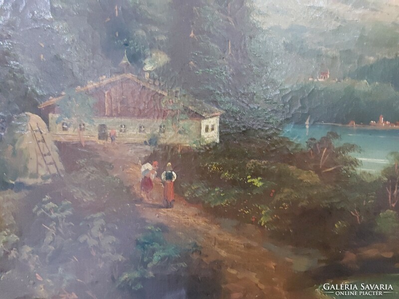 Signed ancient Slavic? Original painting - 347