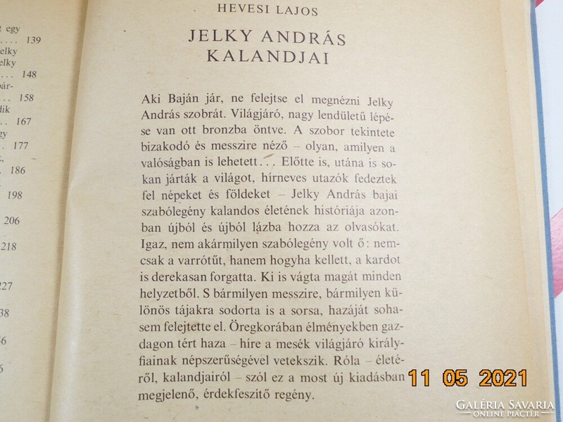 Lajos Hevesi: the adventures of András Jelky