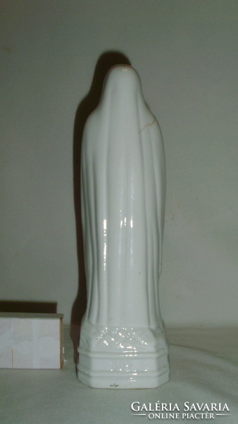 Régi porcelán Szűz Mária szobor, figura - kegytárgy - Lourdes