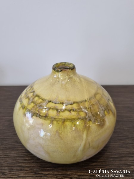 Applied art ceramic bowl + vase (70s)