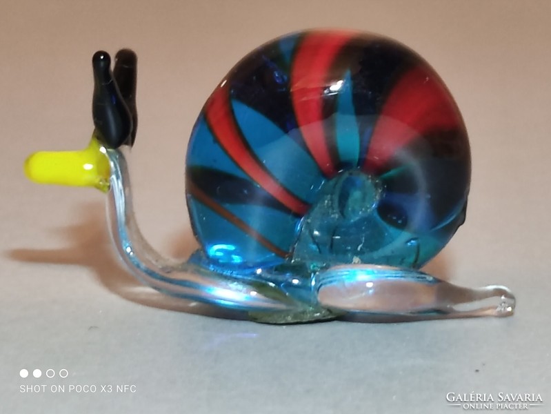 Miniature snail mini glass figure