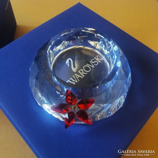 Original swarovski crystal Santa flower candle holder in its own box in perfect condition