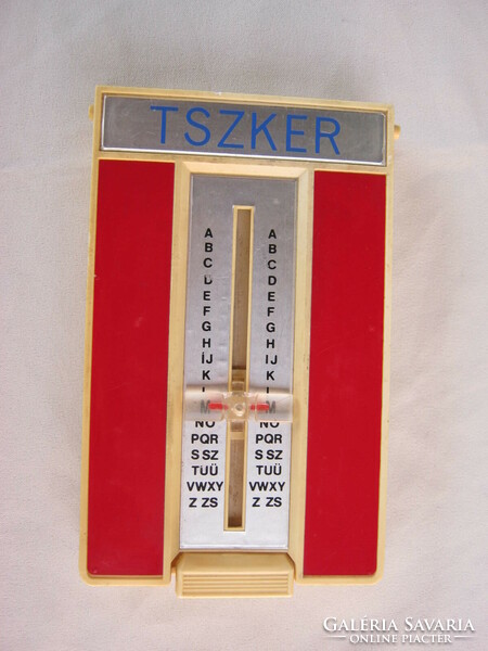 Retró TSZKER betűrendes asztali telefonszám regiszter