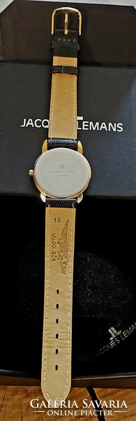 Maurice lacroix eliros 1077 watch with leather strap