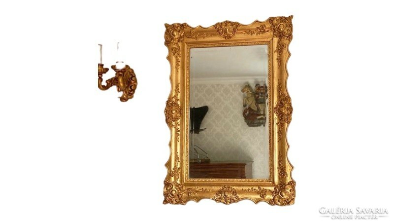 Biedermeier restaurált gyönyörű tükör ca. 1850