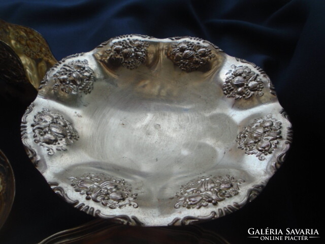 10 Pcs standing auction collection of trays, vase, napkin holder, wmf? We offer a caviar holder or a butter holder