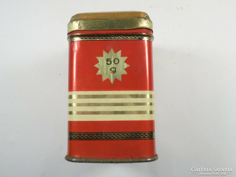 Retro régi Közért teás tea fémdoboz pléh doboz - ceylon tea - 1970-es évekből