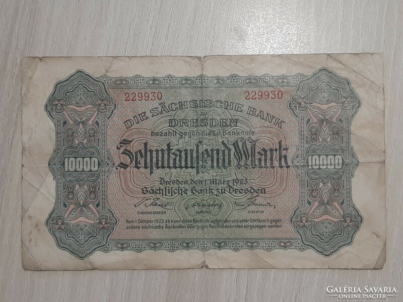 10000 márka Németország 1923 Ritka !!