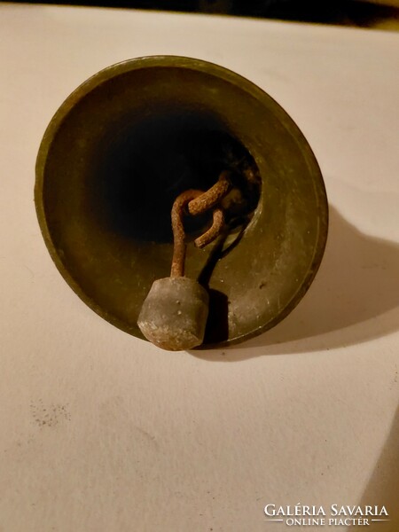 Beautiful small antique bronze bell